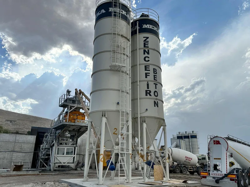 Zencefir Beton üretim santrali ve siloları